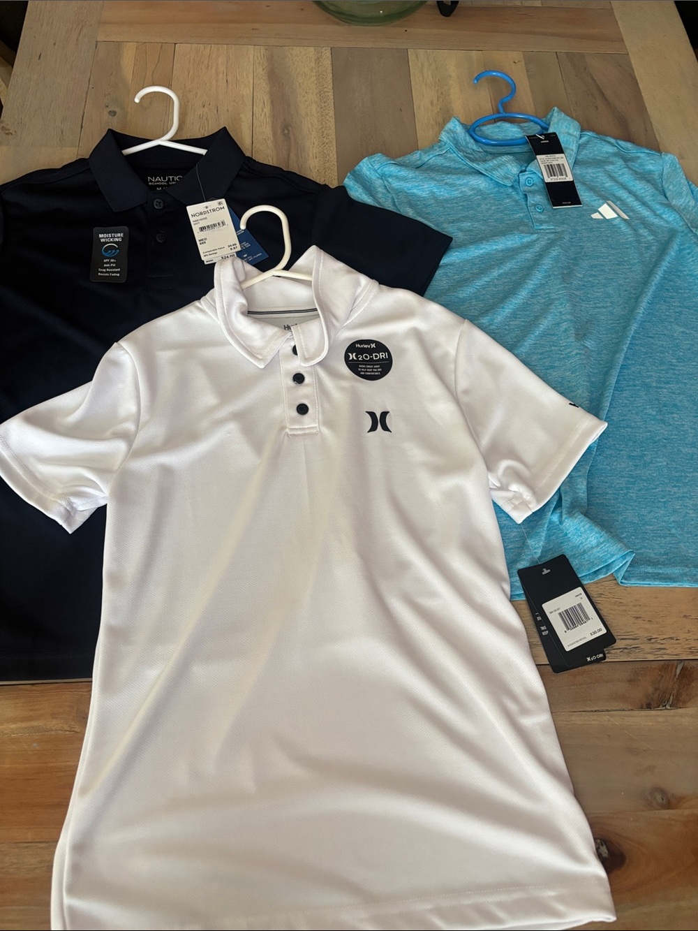 Hurley White Boys' Polo Shirt with Black Logo